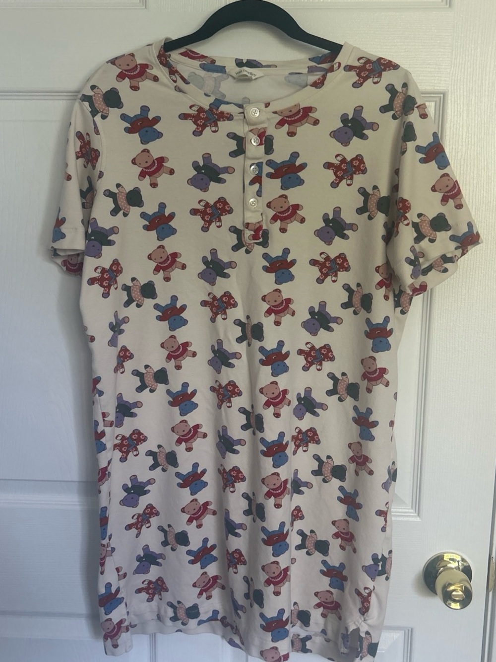 Vera Bradley Teddy Bear Nightgown Size XS